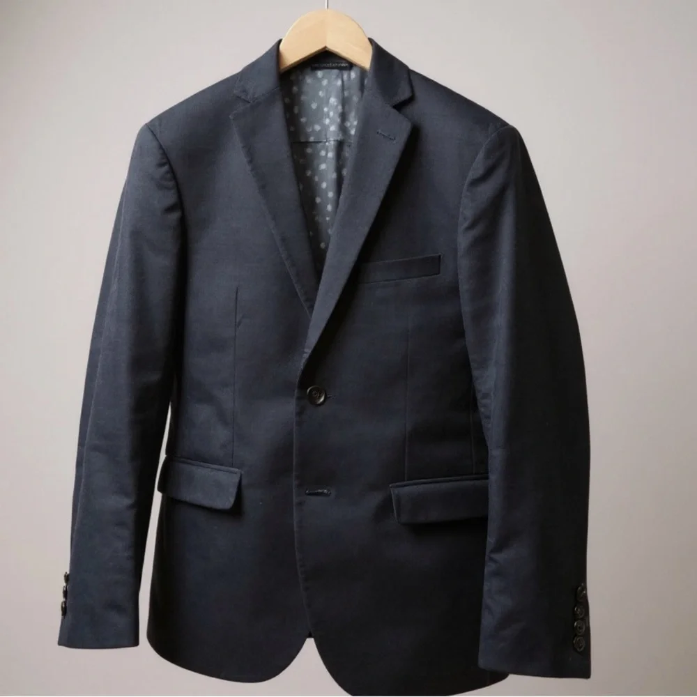 Frank and Oak Navy Corduroy Sport Blazer Laurier Fit Jacket‎ Size 38 Office Fall